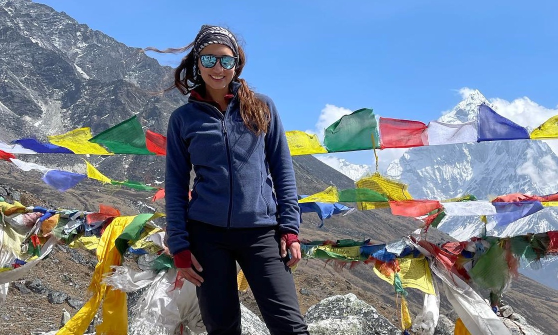 Rehna Yaseen at Everest base camp
