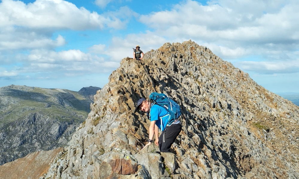 Chris and Steve Wheatcroft on Crib Goch