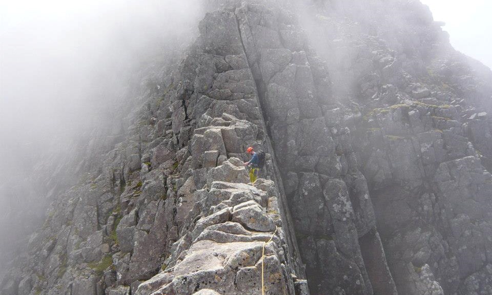 Dave Anderson on tower ridge