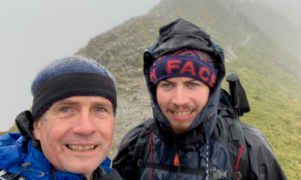 Chris and Steve Wheatcroft in poor visibility