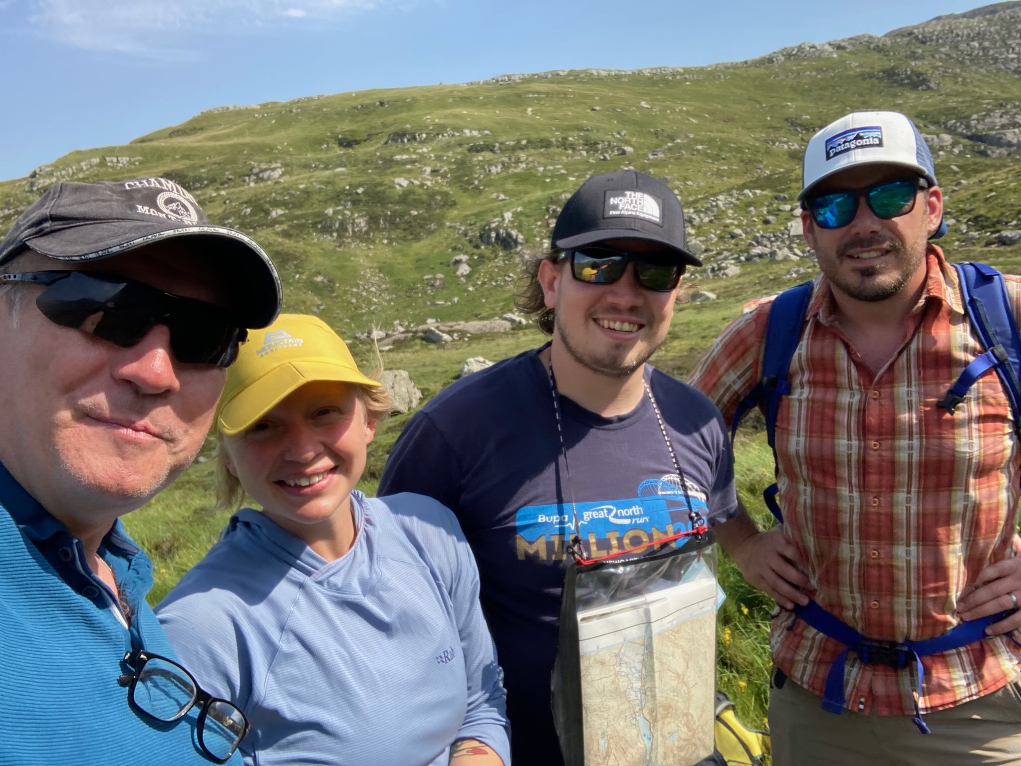 Chris and Steve Wheatcroft on Mountain Leader assessment with Bryn Williams