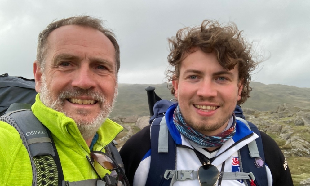 A selfie of Chris and Steve Wheatcroft