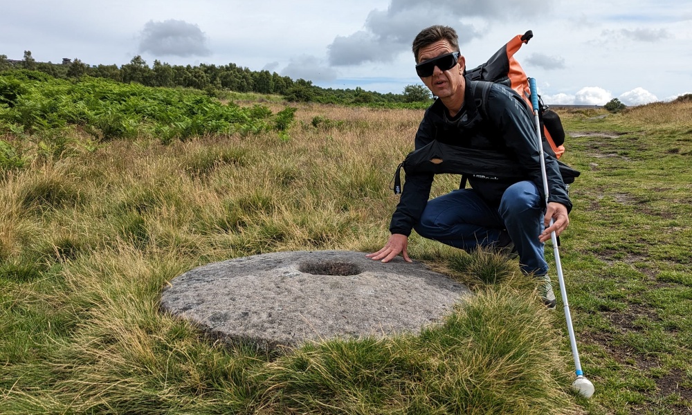 Michael Ellis on stanage