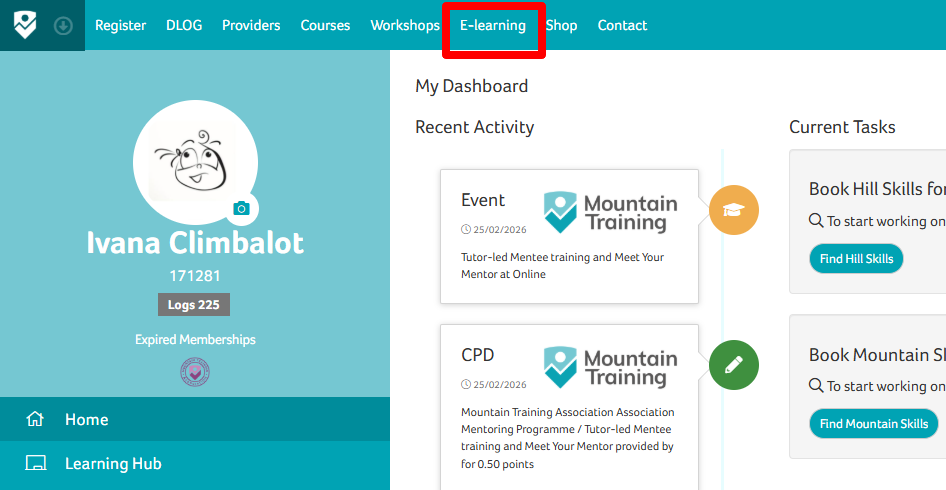 Tahdah Screenshot Of New E Learning Area